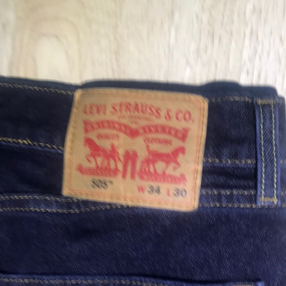 Levi's Black Straight Jeans Classic Style - Picture 3 of 3